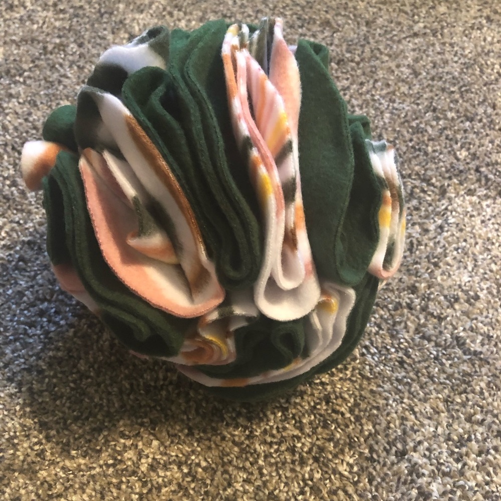 Snuffle ball/slow feeder soft dog toy